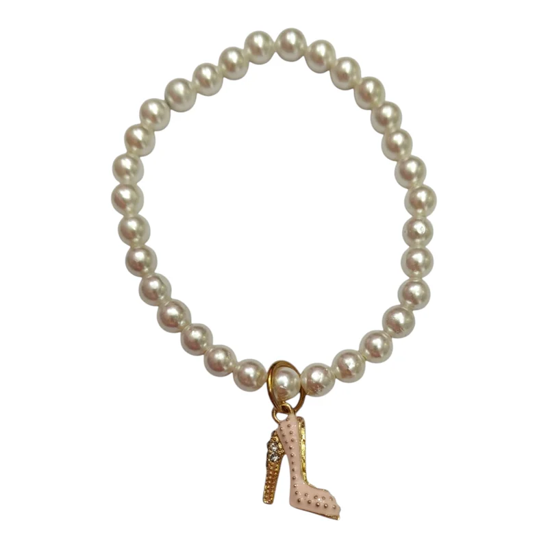 FINE COLLEZIONE - Bracciale scarpa con perle di fiume